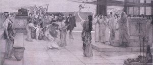 Une dédicace à Bacchus, Bibbys Annual, 1916-1917 - Anna after Alma Tadema